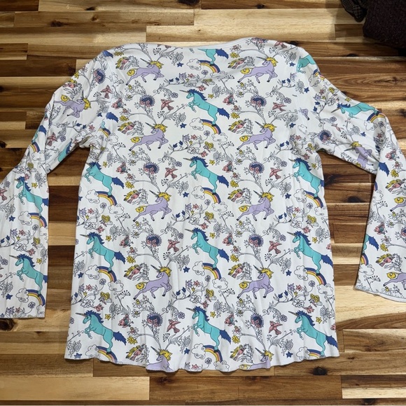 Roller Rabbit Unicorn 🦄 - top only size small 100% pima cotton - Picture 3 of 5